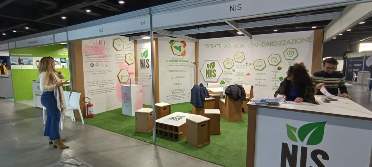 NIS booth at the In-Vitality trade fair in Milan